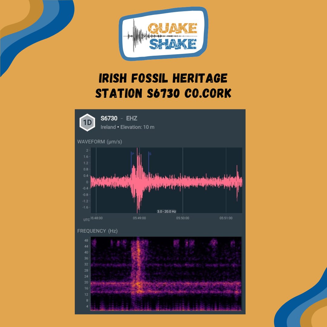 quakeshake_DIAS's tweet photo. A magnitude 0.5 aftershock was recorded by @IrishFossils own Raspberry Shake Station S6730 located in Co. Cork😍This earthquake occurred at 05:48:45 UTC time 21-11-2024. On the 19th a larger magnitude 1.6 earthquake occurred also near Bandon Co Cork. 
#QuakeShake
#SeeWhatsShaking https://t.co/Xvcr1loBv6