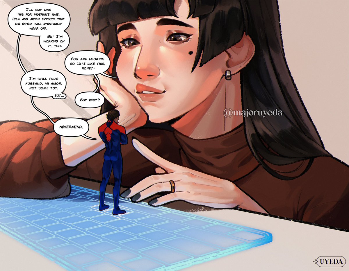 A mission goes a little wrong and he ends up small!
.
#MiguelOHara #spidersona #spiderman2099 #ocxcanon