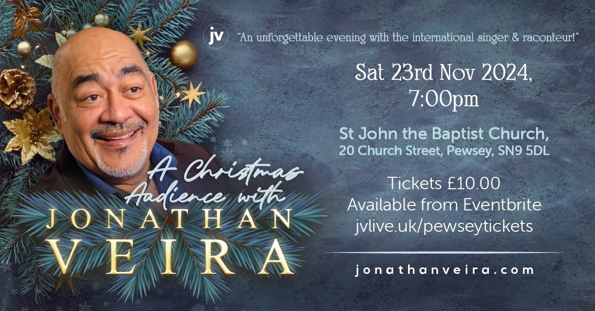 valeofpewsey's tweet photo. This Saturday evening, St Johns Church Pewsey with be hosting a Christmas Audience with the international singer and enterainer, Jonathan Veira. Tickets are £10 available from Eventbrite - https://t.co/oB7wvQiTfa https://t.co/XG6o54q7ij