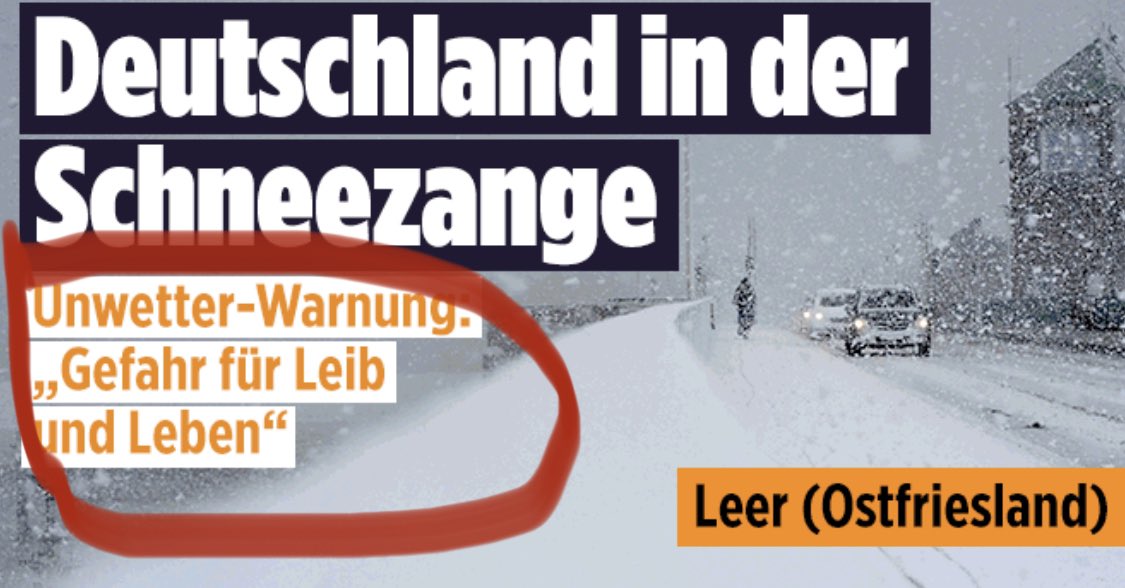 Unser Umgang mit einfachstem Winterwetter ist durch Entwöhnung so mimosenhaft geworden.