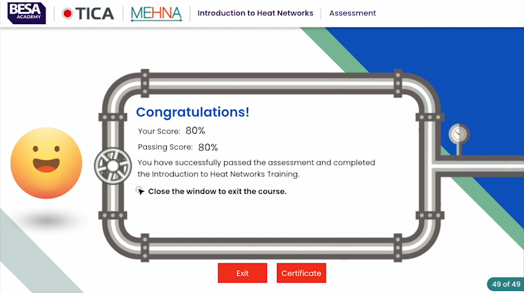 🎓 HEAT NETWORKS COURSES 💻

BESA Academy's fully funded Heat Networks Foundation course (RRP £150) is available now. 

This industry is evolving and expanding - don't get left behind.

Register today 👉eu1.hubs.ly/H0dTkd-0

#HeatNetworks #UpSkill #Education