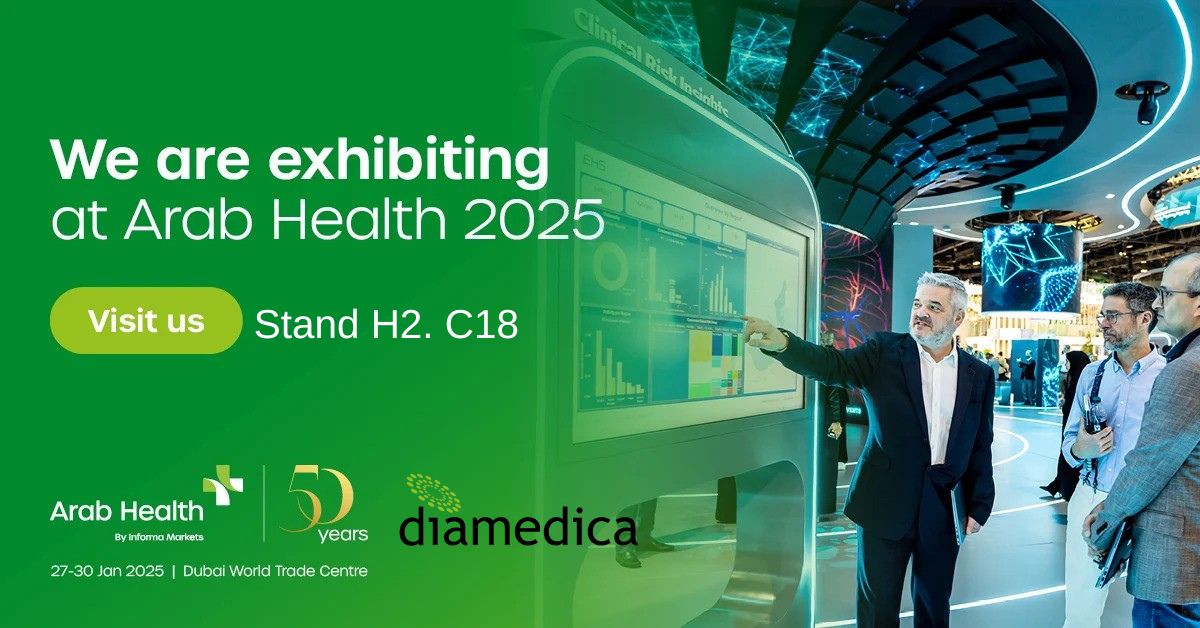 Diamedica (UK) Ltd (@diamedicauk) on Twitter photo Diamedica UK is excited to announce we will be exhibiting at @Arab_Health 2025.
Join us from 27–30 January in the UK Pavilion at the Dubai World Trade Centre.
If you would like to arrange a meeting with our Sales and Technical team, please contact: k.anson@diamedica.co.uk Diamedica UK is excited to announce we will be exhibiting at @Arab_Health 2025.
Join us from 27–30 January in the UK Pavilion at the Dubai World Trade Centre.
If you would like to arrange a meeting with our Sales and Technical team, please contact: k.anson@diamedica.co.uk