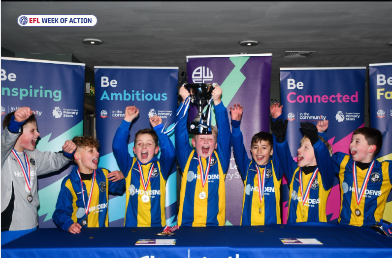 Blackshawsch's tweet photo. Congratulations to our silverware winners yesterday at this season's #EFLKidsCup!  🥇@Blackshawsch

We competed against 27 other primary school across Bolton, and we managed to win all our games. 
Well done boys, we are all super proud. 
 👏 https://t.co/oyRgmAnxoa