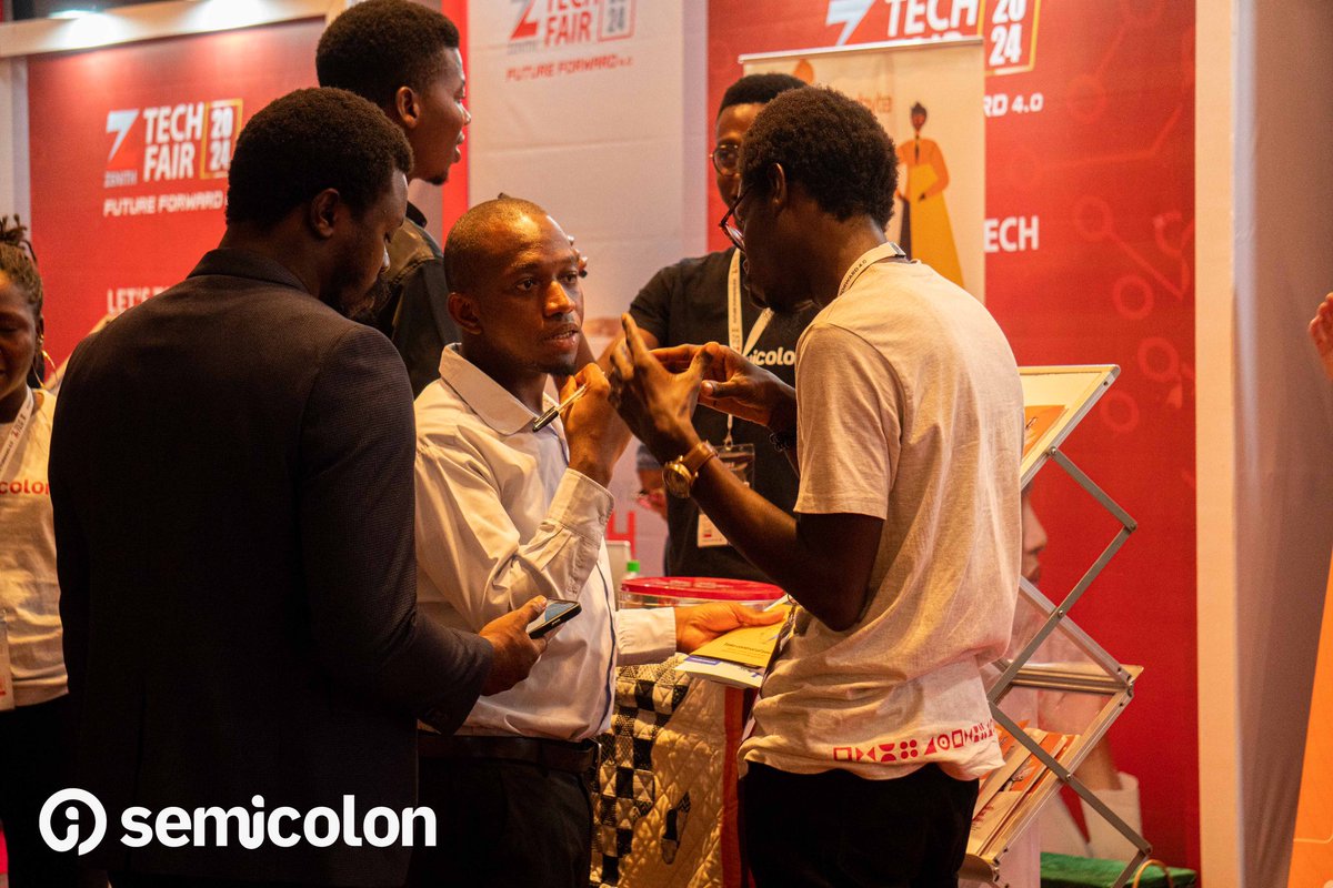 semicolonafrica's tweet photo. As part of our drive to position people to thrive and lead, we were delighted to participate as exhibitors at the @ZenithBank Tech Fair 2024, themed Future Forward 4.0. πͺπΌ
#SemicolonAfrica #zenithtechfair #zenithtechfair2024 https://t.co/2hheaon9n4