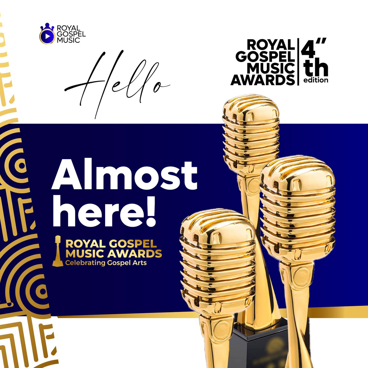 The 4th edition of Royal Gospel Music Awards is almost here ☺️, what are you mostly excited about the event✍️
#RGMAwards24 | #CelebratingGospelArts
