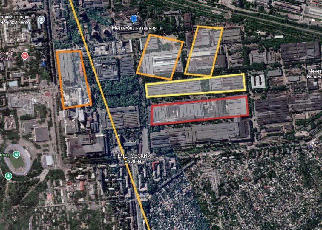 YourmediaAgency's tweet image. #Ukraine #Dnipropetrovsk Beim Konterangriff Moskaus auf die UkraMillionenstadt Dnipro wurde das große ukrainische staatliche Raketen- und Raumfahrtunternehmen Juzmash/Juschmasch schwer getroffen (SpyFly). Die Produktion dürfte beeinträchtigt sein. #Russia