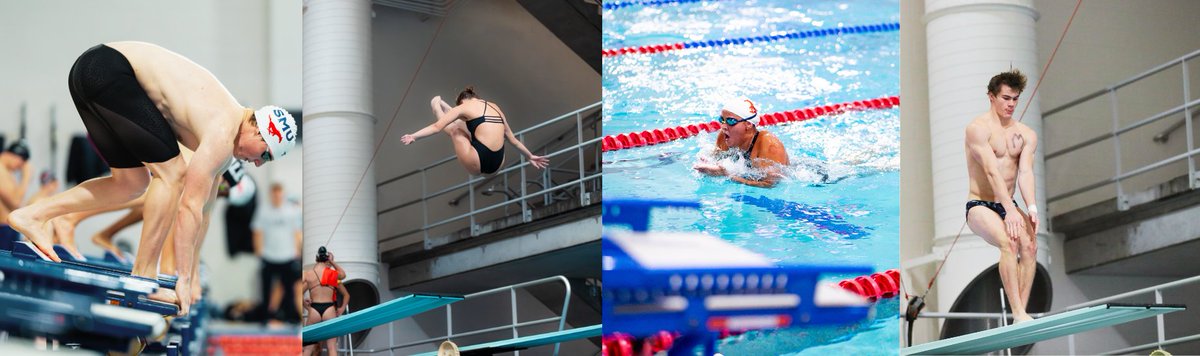 SMU Men's &amp; Women's Swim/Dive programs made a splash on Day 1 of the SMU Invitational, both taking GOLD in the 800 Free Relay to close out the night! 🥇 Cheer on the Mustangs the rest of this week at the Invitational or support their season by giving to their Excellence Funds!