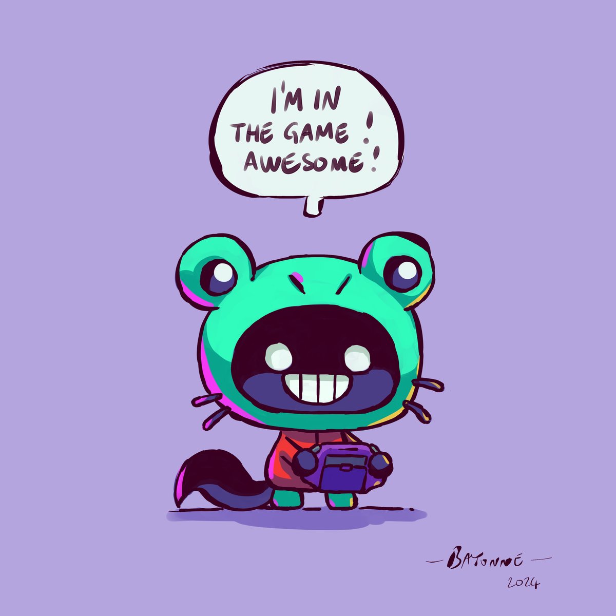 I finished #GoodboyGalaxy by <a href="/hot_pengu/">Rik - Goodboy Galaxy OUT NOW on Steam!</a> and <a href="/exelotl/">gecko</a>! The game is awesome! I love the animations, the ambiance, the funny dialogues. And the marvelous pixel art! I did this illustration to celebrate!

#Nintendo #GBA #pixelart #game #videogame #animation