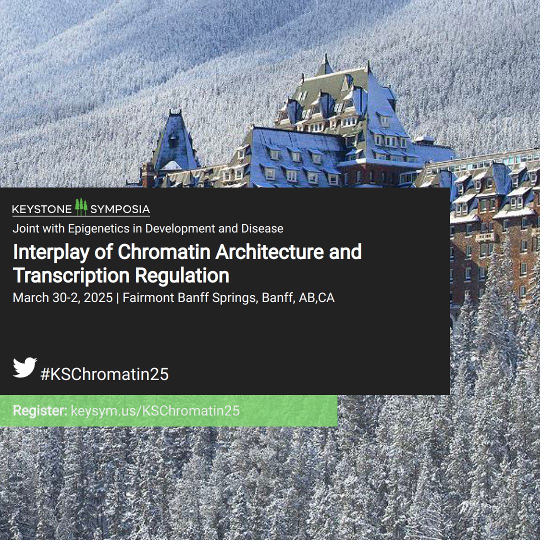 seyvos's tweet image. The short talk abstract deadline for the Keystone Interplay of Chromatin Architecture and Transcription Regulation meeting is coming up (Jan 9). The meeting is being held jointly with the Epigenetics in Development and Disease meeting, and it will be awesome! #KSChromatin25