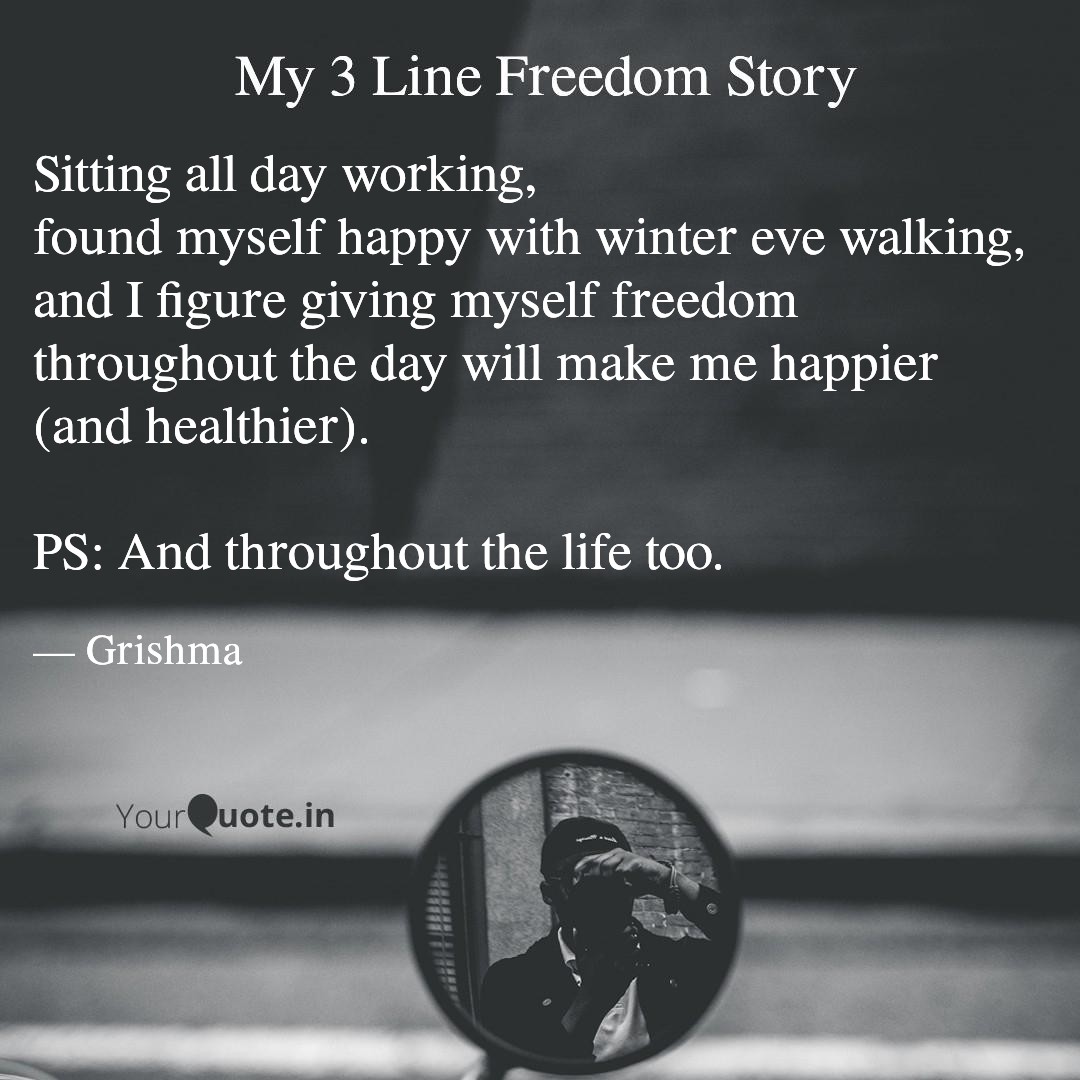 grishmrutu's tweet image. 🚶‍♀️🚶‍♀️

#Rapidfire #3linefreedomstory #microtale #walking #winter #happyweather #abouttoday #grishmastories