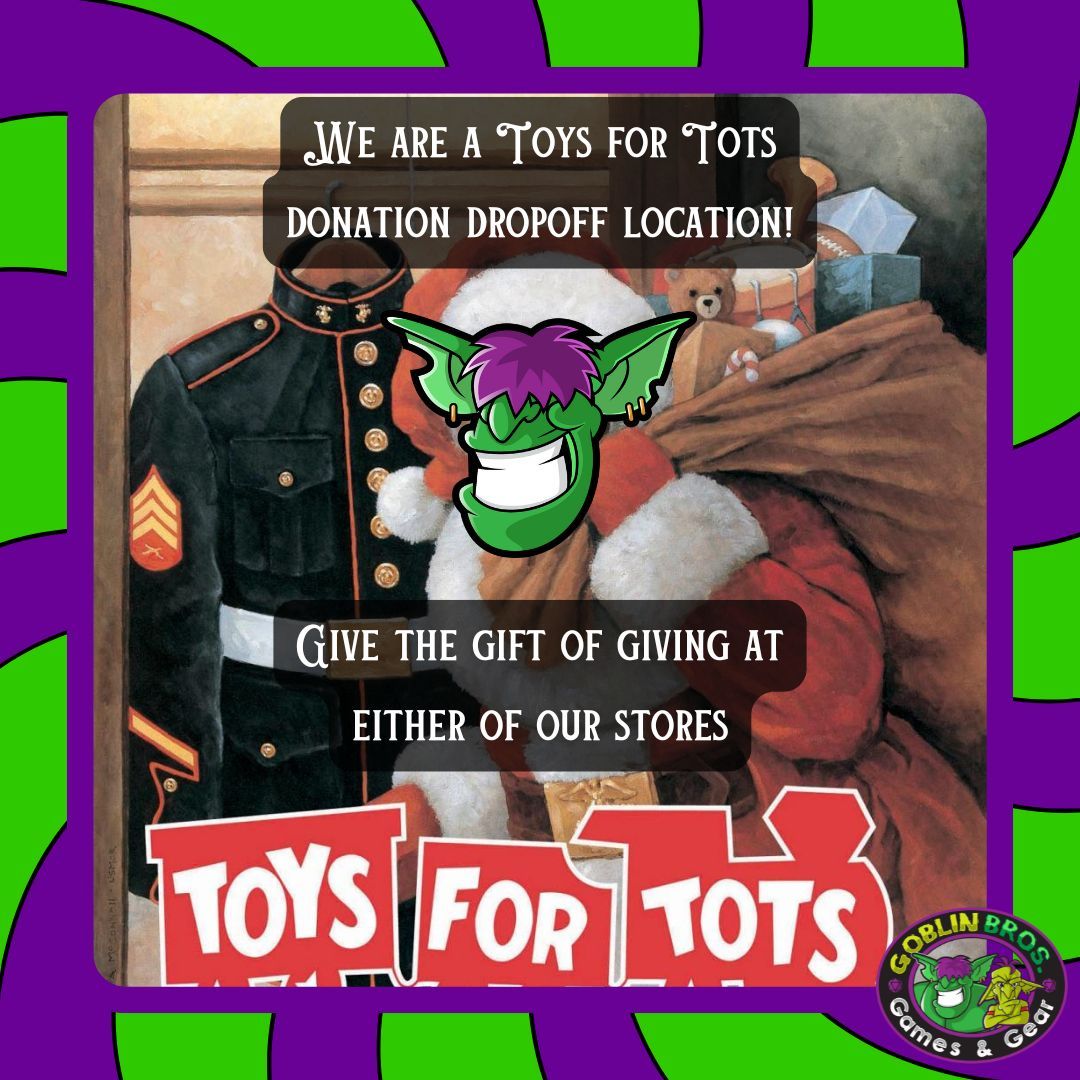 It's never too early to start giving! #toysfortots #funforhumans #goblinbros