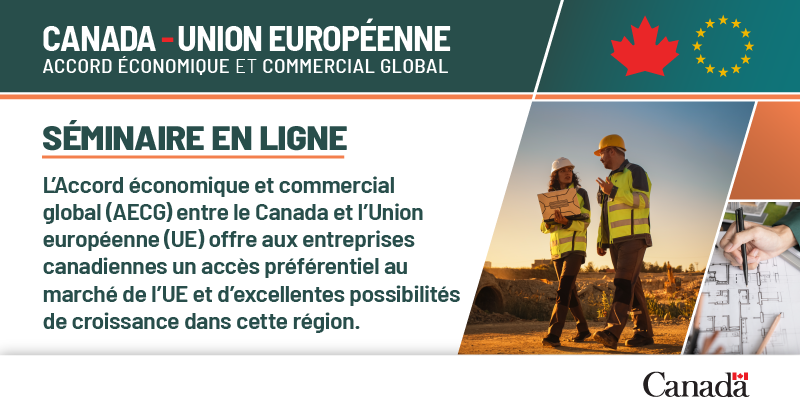 CommerceCanada's tweet photo. ONG, PME et entreprises, participez à la discussion sur l’#AECG de TradeImpactB.V. en collaboration avec @EU_Commission.

S'inscrire au séminaire pour les participants du Canada le 10 décembre à 15:00 Heure d’Europe centrale :  https://t.co/0wIxnNgnib https://t.co/uOz3uHCoc9