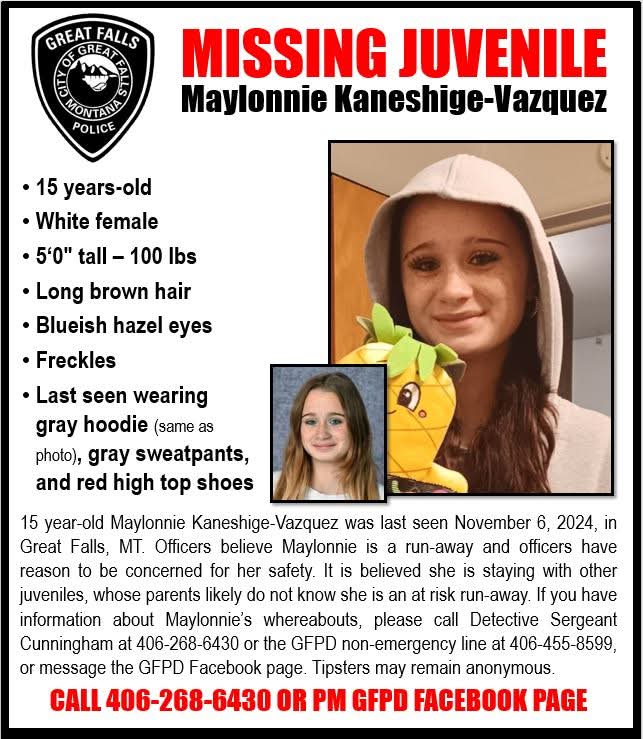 Great Falls Police tweet media