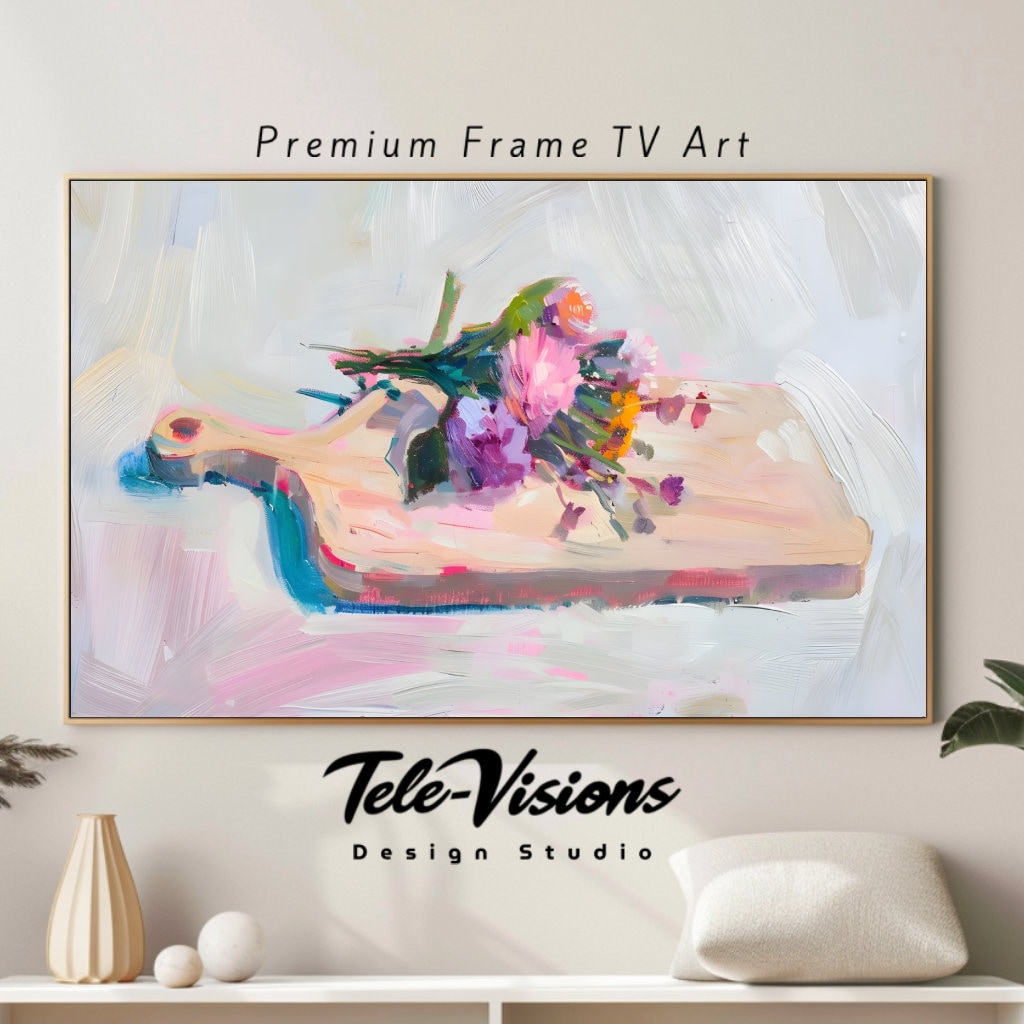 TeleVisionsDS's tweet photo. Bring your walls to life with Samsung Frame TV Digital Download Pastel Cutting Board Stylish Kitchen Art. Elevate your Samsung Frame TV experience. Link in bio. https://t.co/REbBBc3IDq