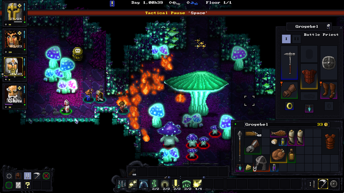 XperimentalZ's tweet photo. Teasing a new biome for our roguelike party-based tactical RPG, Mushroom Forest!

Wishlist Escape the Mad Empire now on Steam! 

#indiegames #pixelart #TurnBaseDThursday  #Steam #RPG https://t.co/DmO1lEtW38