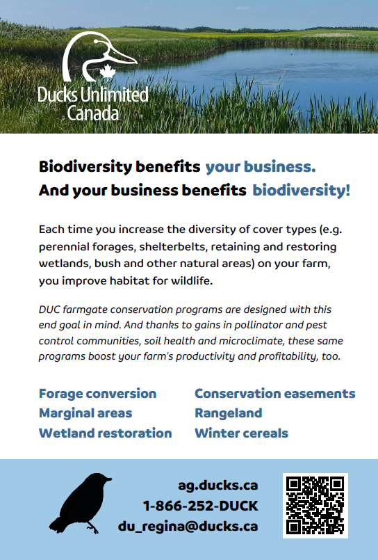 We're getting ready to head to @agribition next week! And we’ll be talking up our full suite of farmgate programs that incentivize sustainable ag practices. These practices, in turn, do great things for biodiversity, Saskatchewan farms and farmers. And THAT’S a win for everyone.