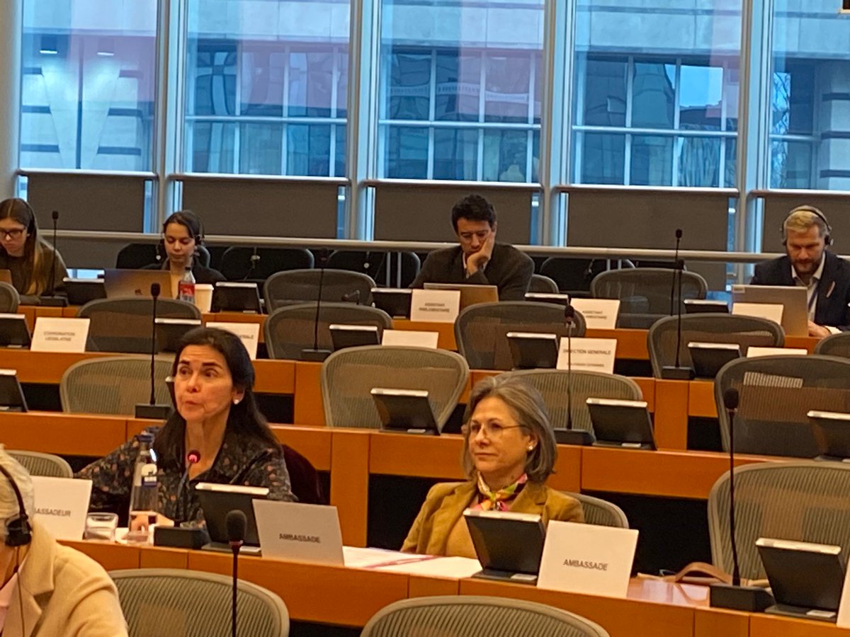 Embajadora Navarrete participa en la primera reunión de la actual legislatura de la Delegación del <a href="/EuropeanParl/">European Parliament</a> para la Comisión Parlamentaria Mixta Chile-UE.
En su intervención, destacó el positivo desarrollo de la agenda bilateral.