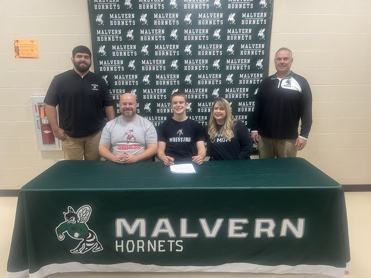 📣 Congratulations, Tyson Clear!

We are thrilled to announce that Tyson Clear has officially signed his National Letter of Intent to continue his academic and wrestling career at Edinboro University- NCAA Division I level in the Mid-American Conference! <a href="/MalvernWrestle/">HornetWrestling</a>