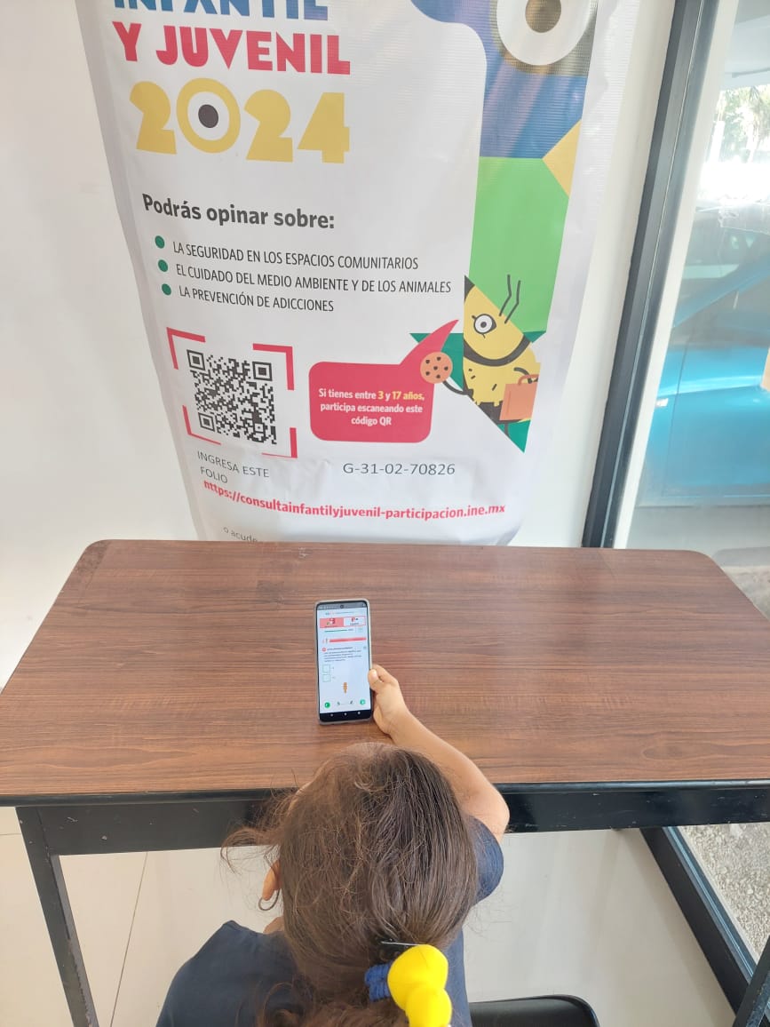 INEYucatan's tweet photo. 🚀La #02juntadistritalejecutiva #progresoyucatan del INE #Yucatán agradece a las infancias y juventudes por su participación en el #ConsultaInfantilyJuvenil2024 en nuestro #módulofijo 310251 
¡Tú eres la pieza más importante! https://t.co/m6pJkXgsfM