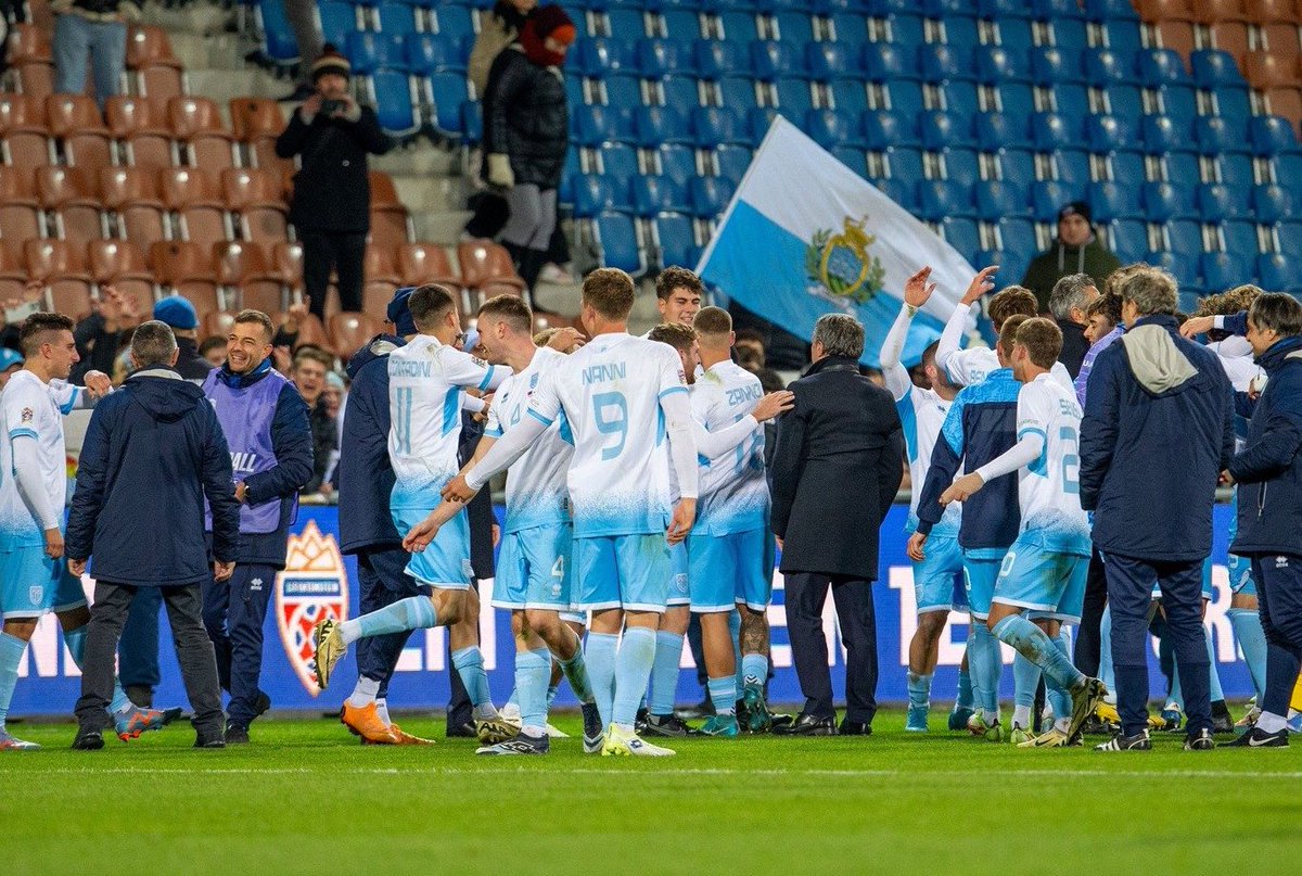 The Sweeper (@sweeperpod) on Twitter photo 🇸🇲📈 In honour of their historic promotion to UEFA Nations League C, we’re giving away a San Marino shirt courtesy of <a href="/SurpriseShirts/">Surprise Shirts</a>!
To enter the competition, simply repost & comment with your size.
Plus, one lucky customer who orders from surpriseshirts.co.uk will 🇸🇲📈 In honour of their historic promotion to UEFA Nations League C, we’re giving away a San Marino shirt courtesy of <a href="/SurpriseShirts/">Surprise Shirts</a>!
To enter the competition, simply repost & comment with your size.
Plus, one lucky customer who orders from surpriseshirts.co.uk will