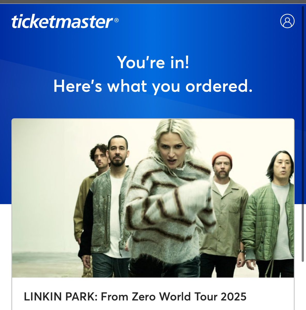Super hyped to have got presale tickets for <a href="/linkinpark/">LINKIN PARK</a> world tour in Wembley next year 🙌🙌