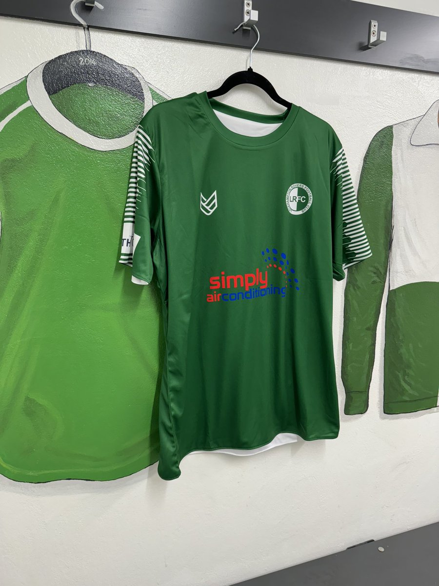 How our new First and Second team shirts look with our classic <a href="/LeckhamptonR/">Leckhampton Rovers</a> , shirt mural in the home dressing room at the Burrows. <a href="/craigmccreeth/">Craig McCreeth</a>