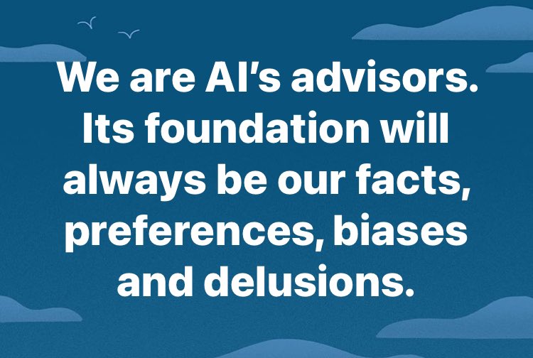 PJeffC's tweet image. #ai #fallible #notperfect #facts #bias #prefrences #delusion #foundation