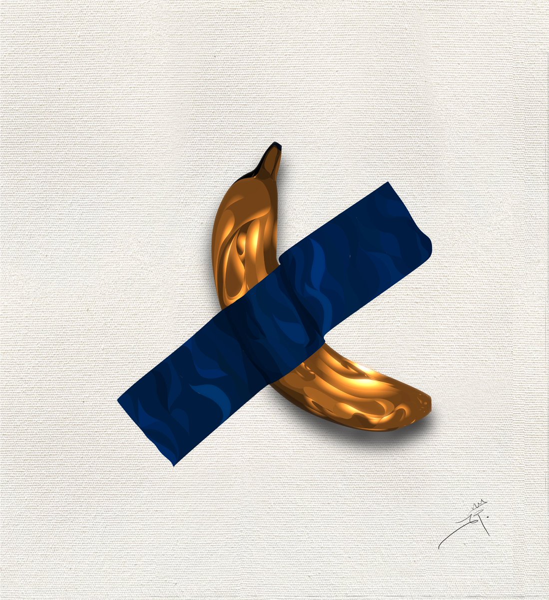 Jpearlking's tweet photo. New drop 
The Emperor’s Banana 
Now live on @exchgART 
Link below 👇🏾 https://t.co/WclNYGCIv2