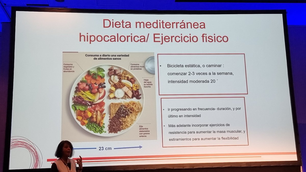 Beneficios #dietamediterranea y #prescripcióndeejercicio en personas con #obesidad en #CongresoRedGDPS siempre presentes en el abordaje individualizado