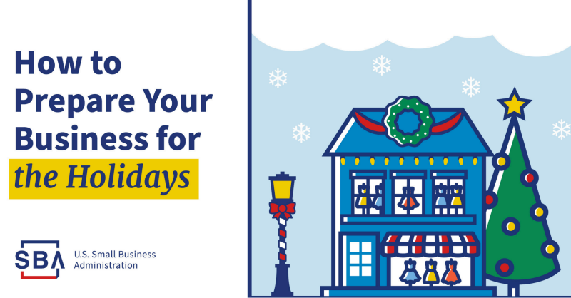 SBAgov's tweet photo. #SmallBusinessSaturday and the busy holiday shopping season kick off next week! 

Here are 10 things you can do to prepare your business and boost sales: https://t.co/8B7cSOSFyf