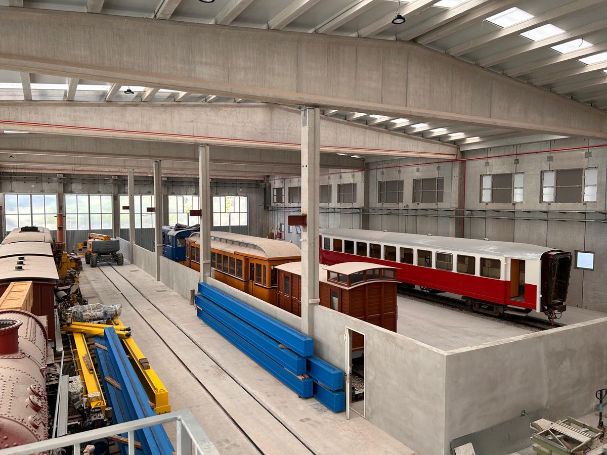 ferrocaib's tweet photo. Recordatori. La visita d'obres al futur Museu del Tren de Mallorca a Son Carrió serà el proper dissabte dia 23 a les 11 del matí. Podreu veure ja molts canvis, i encara n'hi haurà més, us ho explicarem dissabte. Segur que us agradarà. https://t.co/RbzjTW1pMp