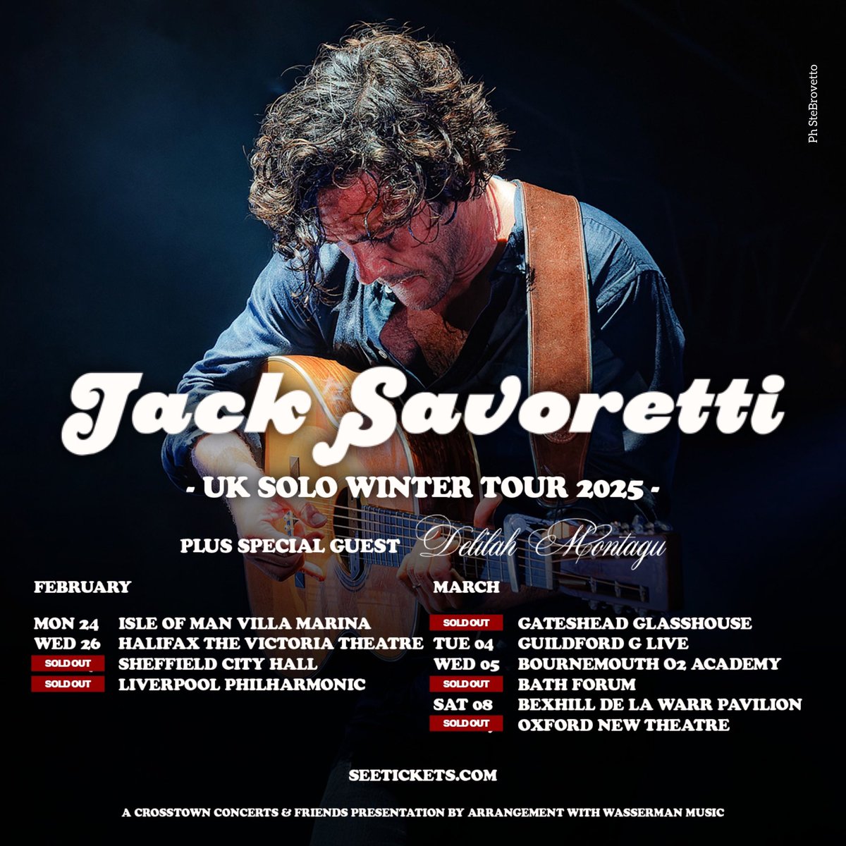 I’m thrilled and grateful to share that 5 dates of the UK SOLO WINTER TOUR 2025 are already SOLD OUT.
And I’m beyond excited to announce that the incredible <a href="/delilahmontagu/">Delilah Montagu</a> will be joining me as a special guest for every single show.
See you there! 

jacksavoretti.com/live