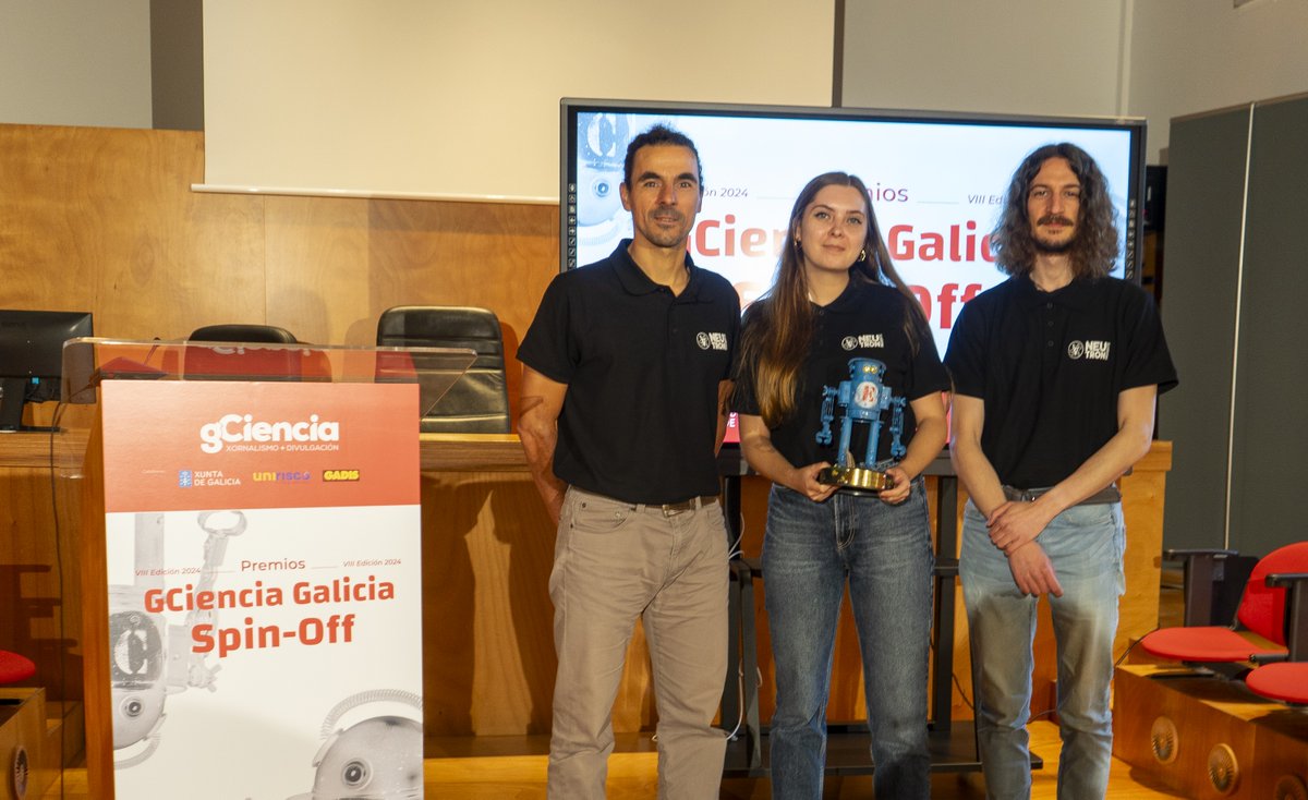 ⚡ Instituto Galego de Física de Altas Enerxías ⚛️ (@igfae_hep) on Twitter photo 🏆 O equipo de <a href="/neutroninsights/">Neutron Insights</a>, spin-off do IGFAE, recibiu hoxe o galardón na categoría de 💡 Idea Emerxente nos Premios GCiencia Galicia Spin-Off.
👏Os nosos parabéns para os demais proxectos premiados, 🚀<a href="/alenspace/">Alén Space</a> e 💊BioFarma! 🏆 O equipo de <a href="/neutroninsights/">Neutron Insights</a>, spin-off do IGFAE, recibiu hoxe o galardón na categoría de 💡 Idea Emerxente nos Premios GCiencia Galicia Spin-Off.
👏Os nosos parabéns para os demais proxectos premiados, 🚀<a href="/alenspace/">Alén Space</a> e 💊BioFarma!