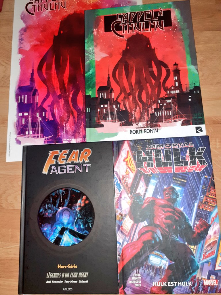 📦📚👾💪🏼🟩💥🌌🔫🛸👽
Neuf ou occasions...
monstres mes réceptions !!!
#comicbooks #comicshaul #Cthulhu #Hulk #FearAgent