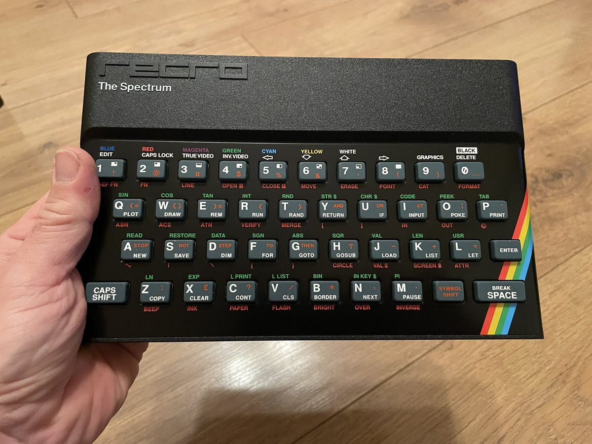 The press kit version of The Spectrum has arrived <a href="/TheRetroAsylum/">The Retro Asylum</a> shed and it is very nice indeed! #thespectrum #sinclair #zxspectrum