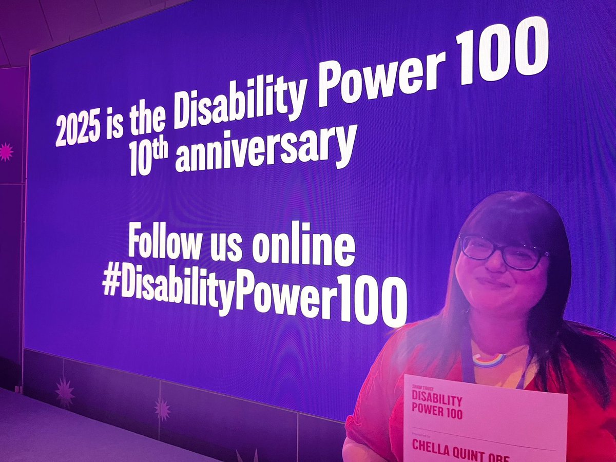 Period Positive (@periodpositive) on Twitter photo Incredibly proud of our founder <a href="/chellaquint/">Chella Quint OBE</a> for making the <a href="/ShawTrust/">Shaw Trust</a> Disability Power 100 list for 2024! Congratulations to all awardees. We know how much this means and how many it will inspire in the disability activism space. #DemandTheChange for a more #InclusiveWorld. Incredibly proud of our founder <a href="/chellaquint/">Chella Quint OBE</a> for making the <a href="/ShawTrust/">Shaw Trust</a> Disability Power 100 list for 2024! Congratulations to all awardees. We know how much this means and how many it will inspire in the disability activism space. #DemandTheChange for a more #InclusiveWorld.