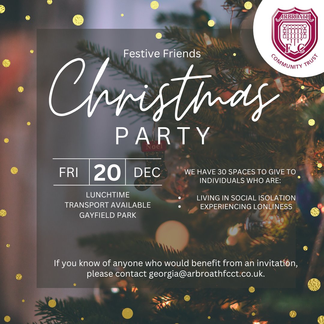 𝐖𝐞 𝐧𝐞𝐞𝐝 𝐘𝐎𝐔𝐑 𝐡𝐞𝐥𝐩!📷📷

Do you know a neighbour, friend or relation who is living alone? Are they experiencing loneliness?

They will be eligible for our Festive Friends Projects⬇️⬇️