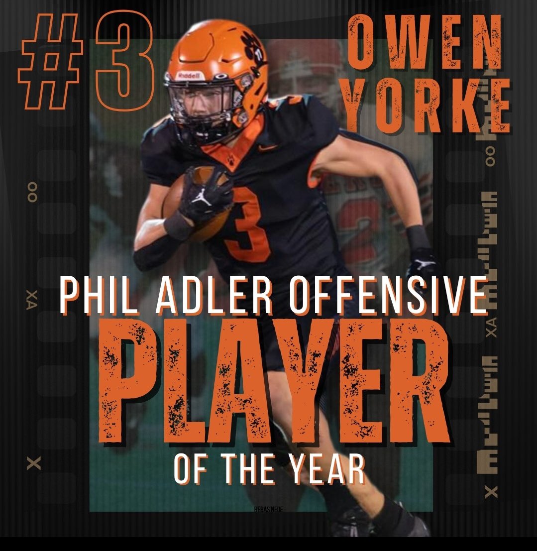 It is privilege to honor a Tiger Legend. The offensive player of the year will now forever honor the legacy of one of the greats, Phil Adler. Semper Tigris. <a href="/Owen_yorke07/">Owen Yorke</a>