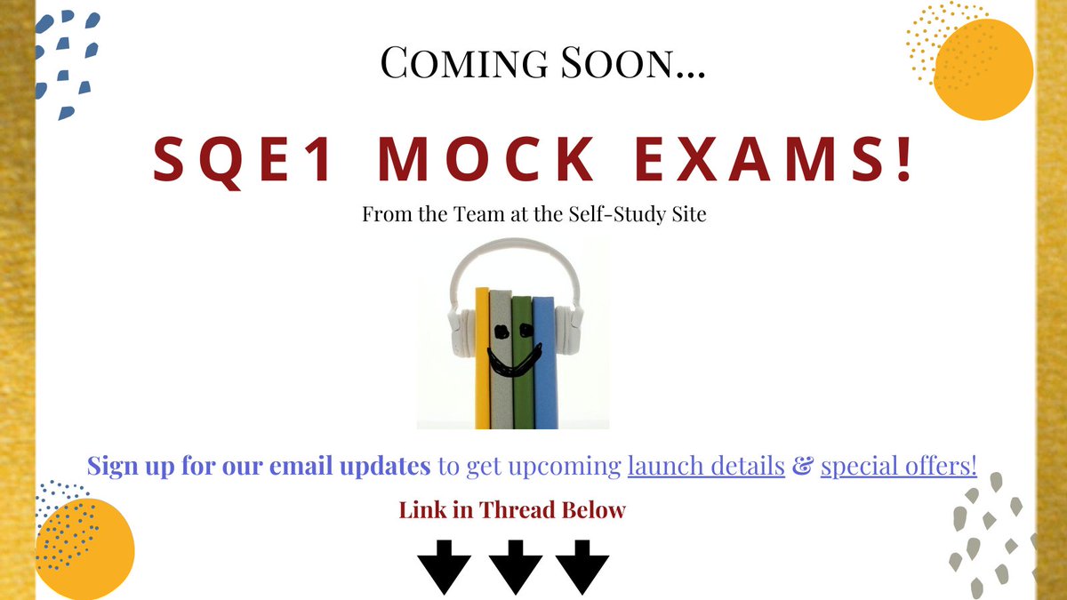 SQE Self-Study tweet media