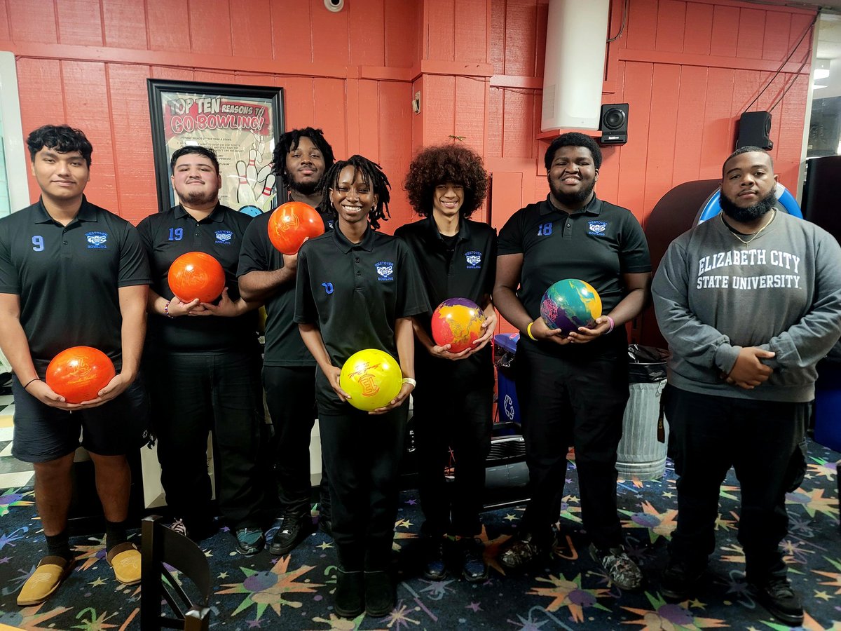 Westover Bowling Team w/ Coach James
