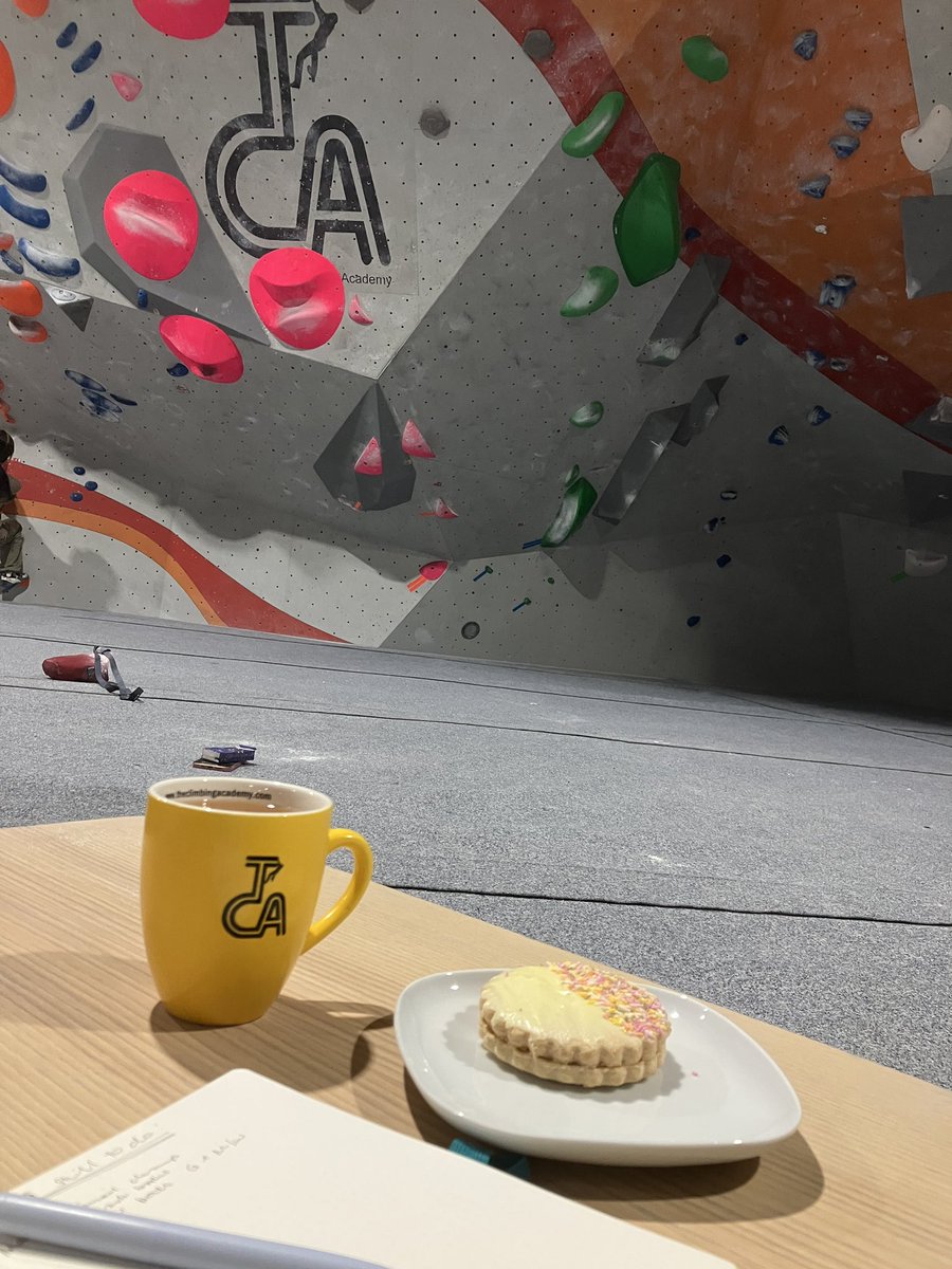 Work life balance = work a bit, climb a bit, cake breaks, sort some admin for Blackdog Outdoors, climb some more.