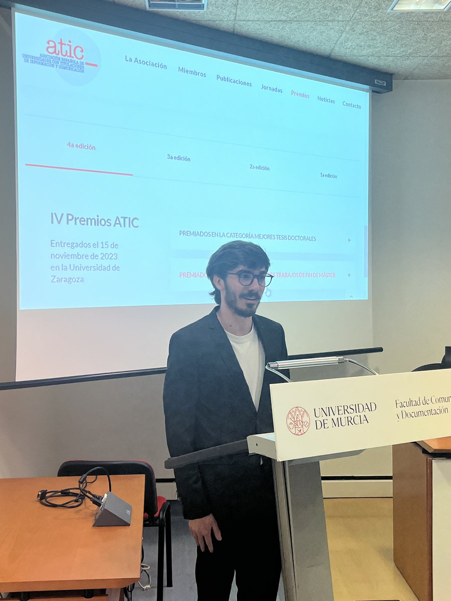 Accésit del premio ATIC mejor trabajo de fin de máster
a don Antonio Rivera Arnaldos de la <a href="/uc3m/">UC3M</a>  dirigido por el profesor Miguel Fernández Labayen.