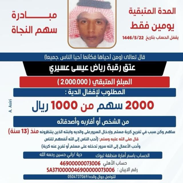 ALi_Alshdidi's tweet photo. #ساعات_على_عتق_رياض_العسيري

@fayez_malki 
@muhamad_aldarim 
@Yazeed_AlRajhi 
@ShrktYdan86243 https://t.co/s6QRlBghST