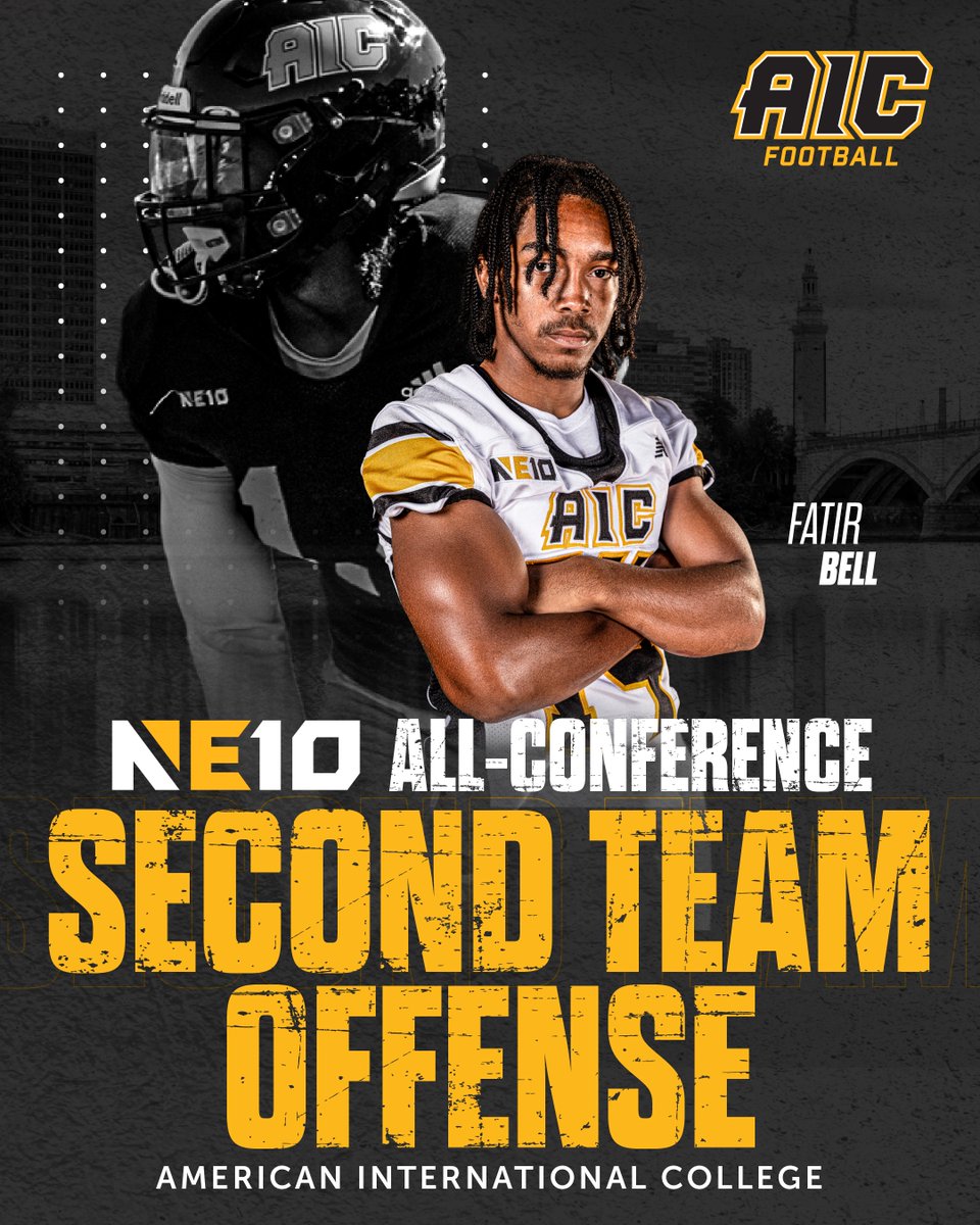 AIC Athletics (@aicathletics) on Twitter photo Your 2024 NE10 Football All-Conference First and Second Team selections!
Congrats to the 3⃣ Yellow Jackets recognized this season!
#GoYellowJackets #NE10Embrace Your 2024 NE10 Football All-Conference First and Second Team selections!
Congrats to the 3⃣ Yellow Jackets recognized this season!
#GoYellowJackets #NE10Embrace
