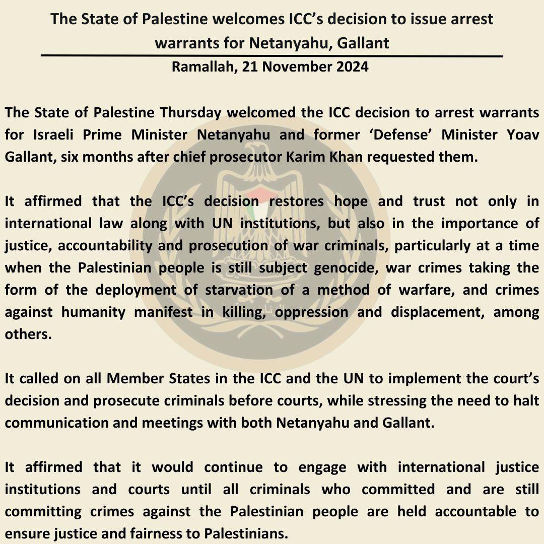 State of Palestine tweet media