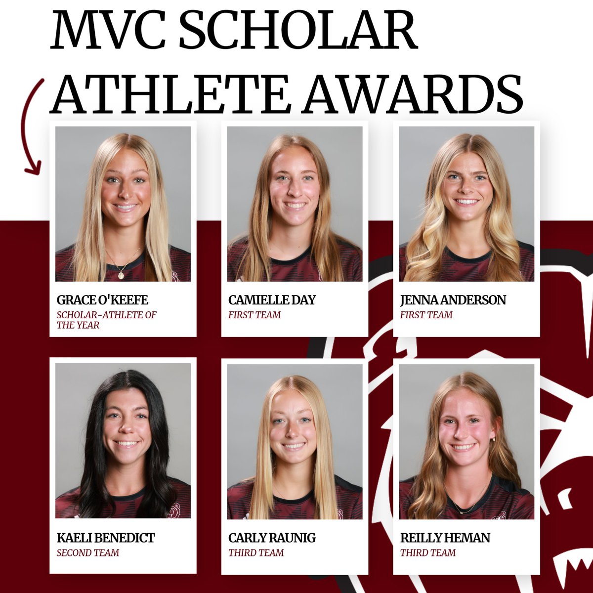 MoStateWSOC's tweet photo. Grace gets the three-pete and five more Bears are honored! Putting the student in student-athlete! 📚🧠🐻

📰: https://t.co/uBuGdhQKKh

#TEAMNELSON #C4 #BTG https://t.co/ASJveX2o3k