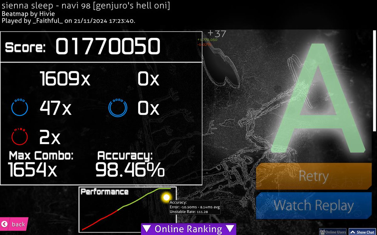 Tough choke that one... should have been an 8* FC