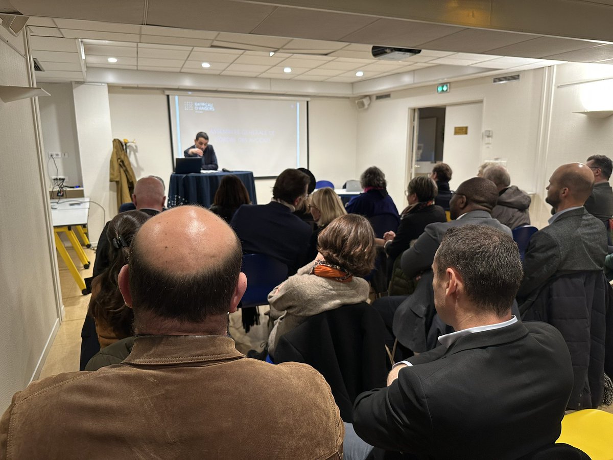 AG des 430 avocats du <a href="/BarreauAngers/">Bâtonnier d’Angers</a> sous l’autorité du Bâtonnier Frédéric Raimbault
Cc <a href="/TjAngers/">TJ ANGERS</a> <a href="/CA_Angers/">CA Angers</a>