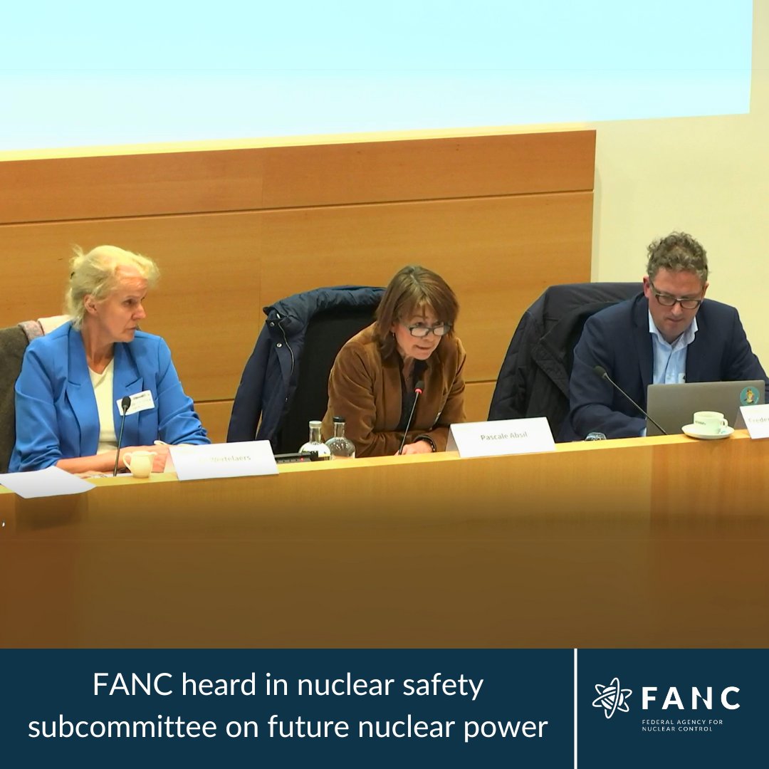 Yesterday, FANC was heard in the nuclear safety subcommittee. There, we discussed the future of nuclear power in Belgium, specifically keeping nuclear power plants open longer. Watch the full hearing here: dekamer.be/media/index.ht…