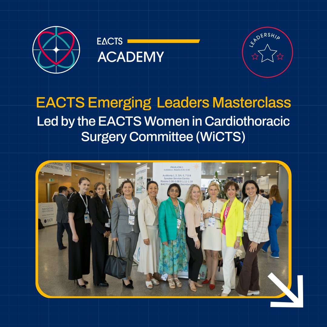 EACTS's tweet image. ⏰ Just days away! ⏰

Next week on 26-27 November, the EACTS Emerging Leaders Masterclass: Leading Effectively with Impact &amp;amp; Insight kicks off in Windsor, bringing together aspiring leaders in cardiothoracic surgery for a deep dive into leadership, communication and navigating…